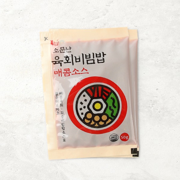 소문난 육회 비빔밥 매콤소스50g/100개(박스)