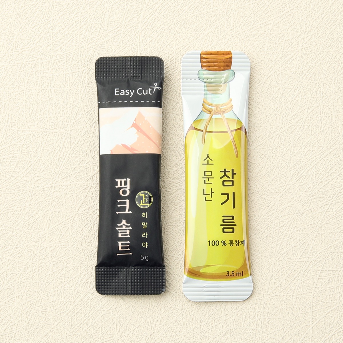바른 소문난 핑크솔트기름장 / 100개(박스)