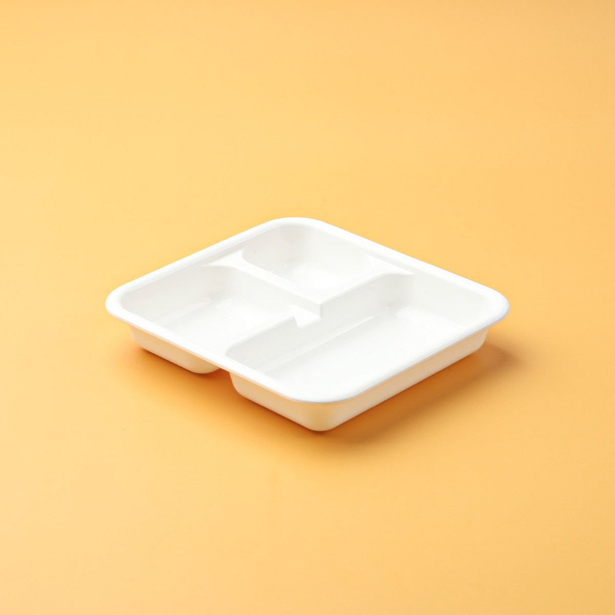 TY-사출 세칸찬그릇(흰색) / 800개(박스)